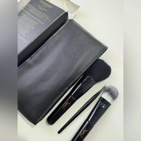 Yves Saint Laurent Black Brush Trio with Case - Picture 5 of 9